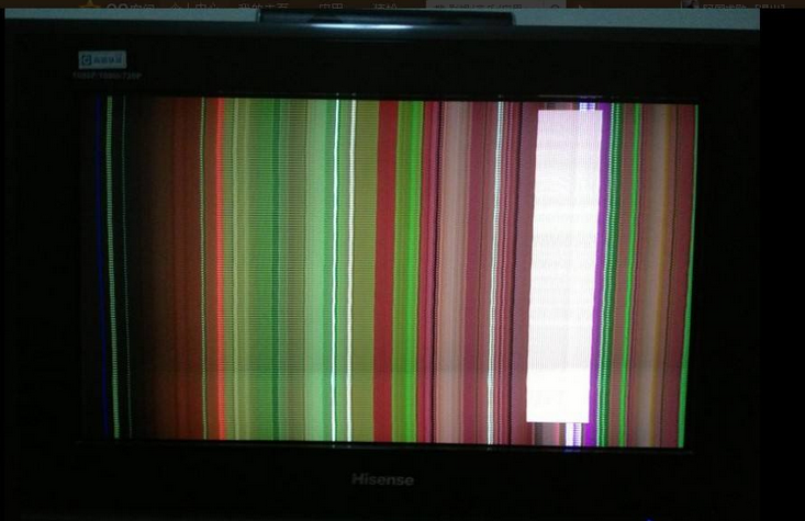 液晶电视显示屏有竖纹